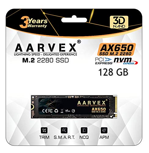 AARVEX AX650 NVME PCIe 2280 GEN 3×4 SSD 128 GB