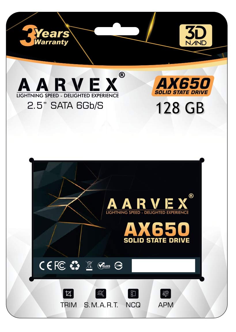 AARVEX AX650 128GB 2.5 SATA SSD 6GB/S