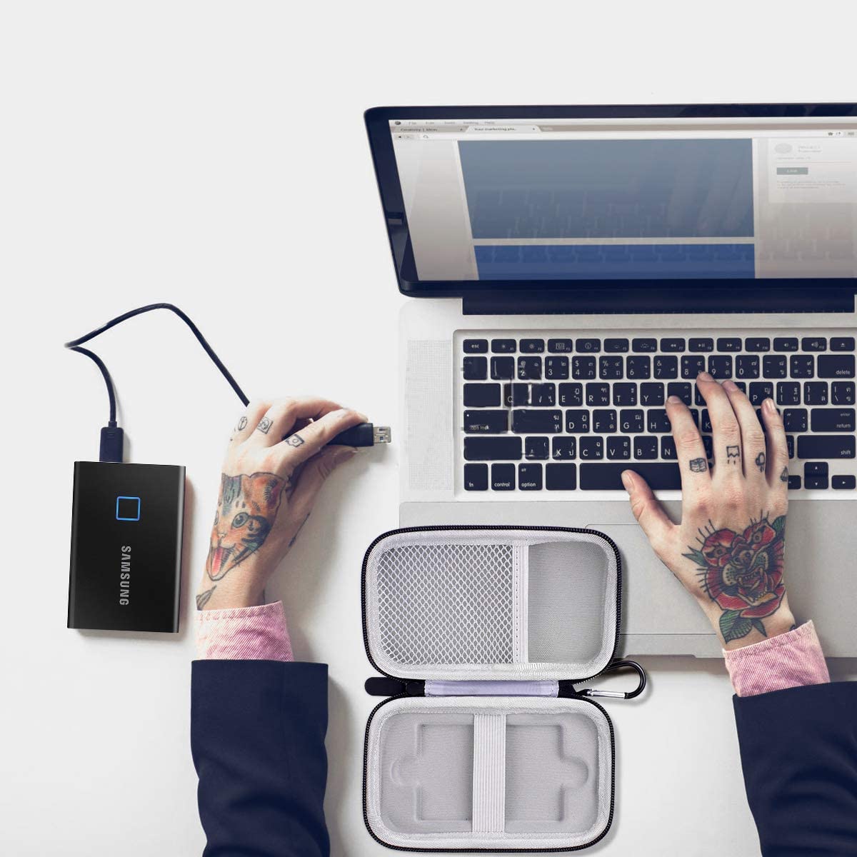 Case Compatible for Samsung T7 Touch Portable SSD - Image 5