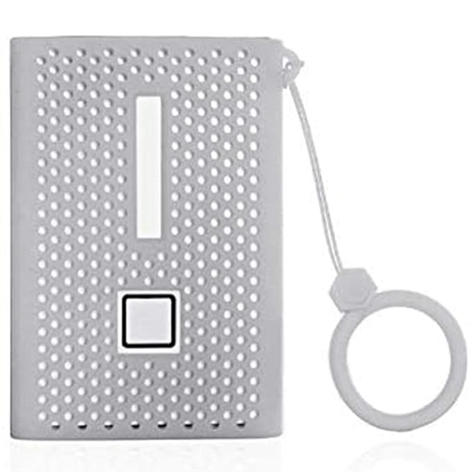 THE 4 Protective Silicone Case for Samsung T7 Portable SSD 1TB 2TB 500GB Anti-Scratch Lightweight Soft Sleeve Skin Cover (Grey)